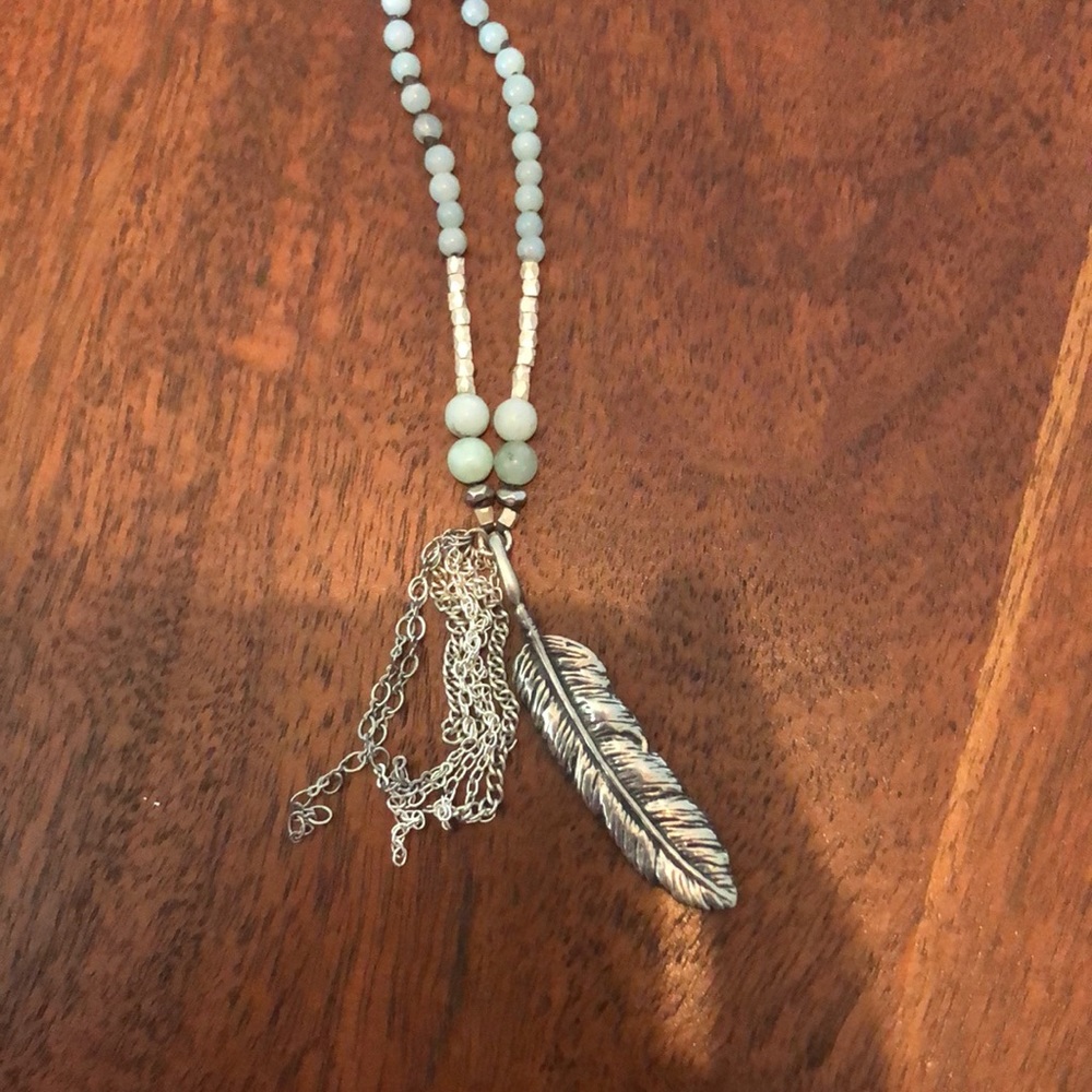 Beautiful Feather beaded Necklace